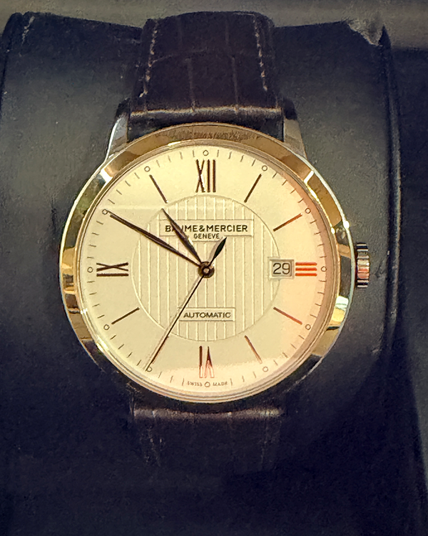 Baume & Mercier Classima 42MM Silver Dial Leather Strap (MOA08731)