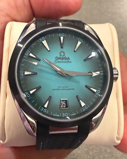 2025 Omega Seamaster Aqua Terra 150M 41MM Turquoise Dial Rubber Strap (220.32.41.21.03.001)
