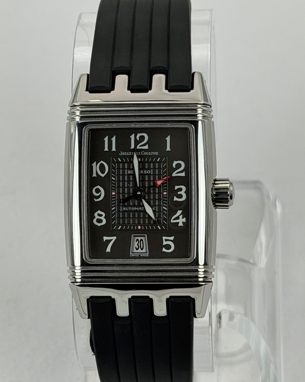 Jaeger-LeCoultre Reverso Gran Sport 43MM Black Dial Rubber Strap (290.8.60)