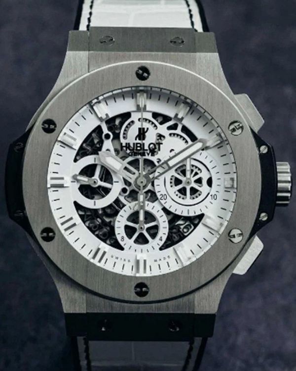Hublot Big Bang "Aero Bang Garmisch" L.E. 44MM Skeleton Dial Leather Strap (311.SX.2010.GR.GAP10)