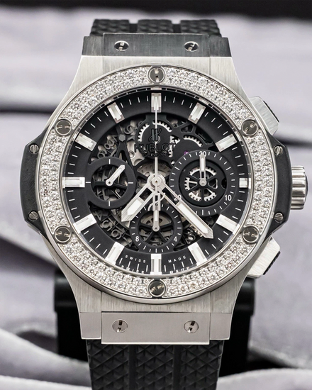 Hublot Big Bang Aero Bang 44MM Skeleton Dial Rubber Strap (311.SX.1170.GR.1104)