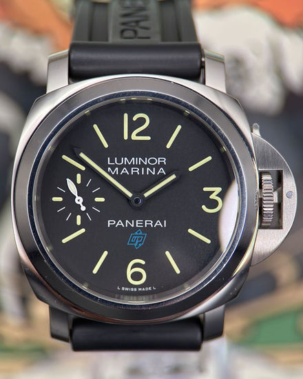 2018 Panerai Luminor Marina 44MM Black Dial Rubber Strap (PAM00777)