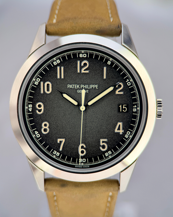 2023 Patek Philippe Complications Annual Calendar Travel Time 41MM Grey Dial Leather Strap (5226G-001)
