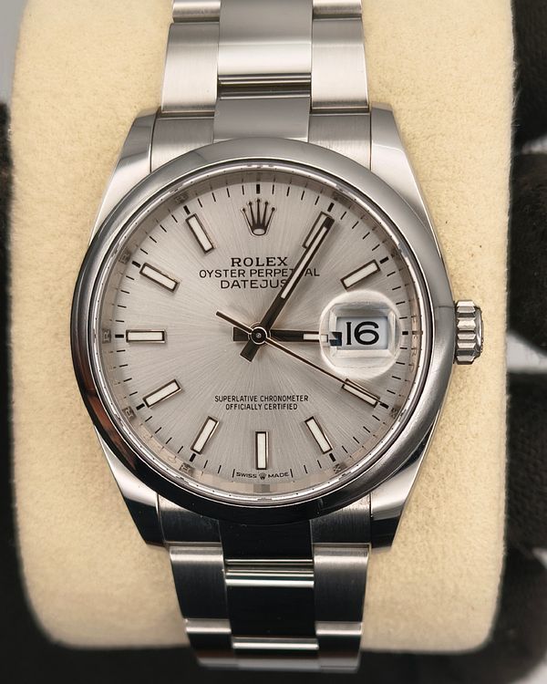 2021 Rolex Datejust 36MM Silver Dial Oyster Bracelet (126200)