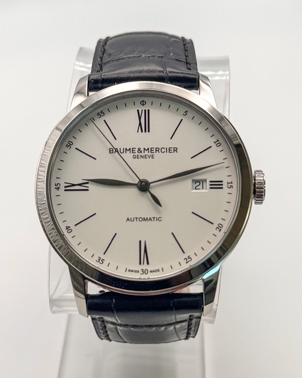 No Reserve - 2026 Baume & Mercier Classima 40MM Silver Dial Leather Strap (M0A10874)