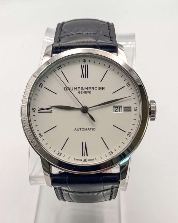 No Reserve - 2026 Baume & Mercier Classima 40MM Silver Dial Leather Strap (M0A10874)