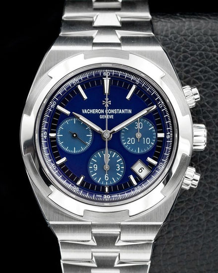 2020 Vacheron Constantin Overseas Chronograph 42.5MM Blue Dial Steel Bracelet (5500V/110A-B148)
