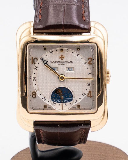 Vacheron Constantin Toledo Liberté 35.7MM Silver Dial Leather Strap (47300/000J-9065)