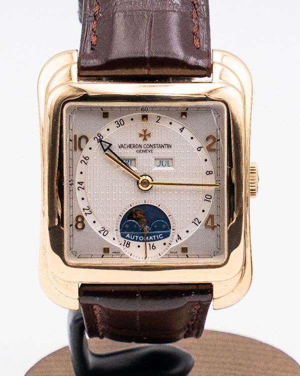 Vacheron Constantin Toledo Liberté 35.7MM Grey Dial Leather Strap (47300/000J-9065)