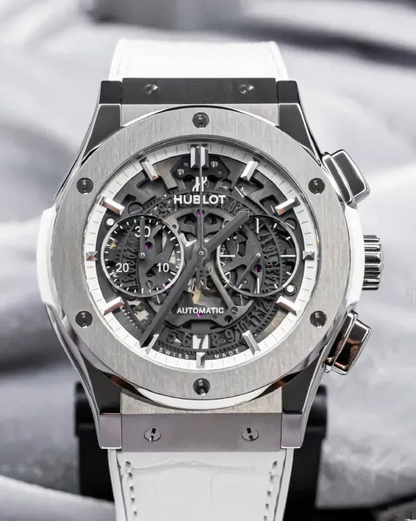 2018 Hublot Classic Fusion Aerofusion 45MM Skeleton Dial Leather Strap (525.NE.0127.LR)