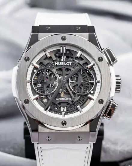 2018 Hublot Classic Fusion Aerofusion 45MM Skeleton Dial Leather Strap (525.NE.0127.LR)