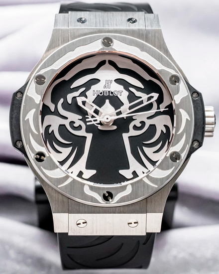 Hublot Big Bang "Black Jaguar-White Tiger Foundation" L.E. 44MM Black Dial Rubber Strap (316.SX.4310.RX.BJW16)