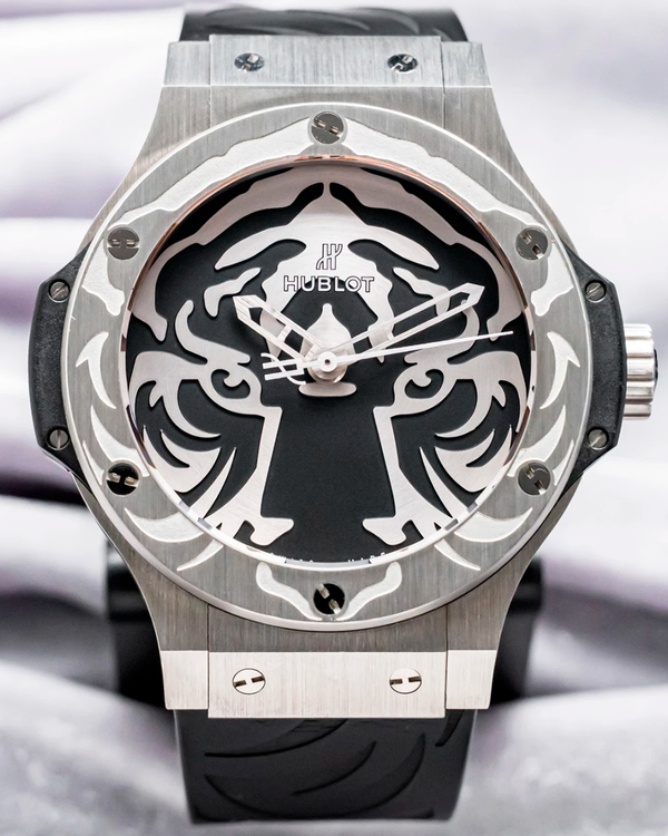 Hublot Big Bang "Black Jaguar-White Tiger Foundation" L.E. 44MM Black Dial Rubber Strap (316.SX.4310.RX.BJW16)