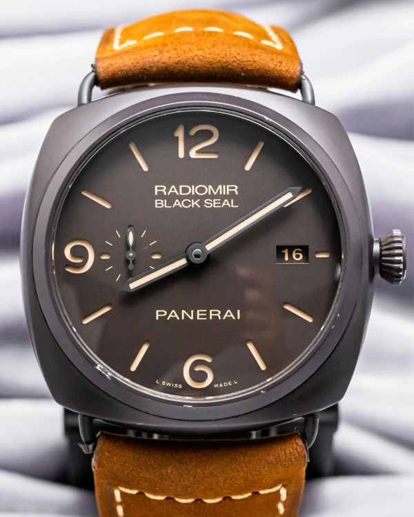 2019 Panerai Radiomir Black Seal 3 Days 45MM Black Dial Leather Strap (PAM00505)