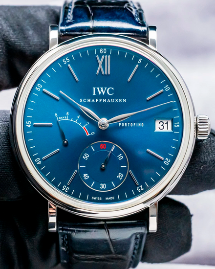 IWC Schaffhausen Portofino 45MM Blue Dial Leather Strap (IW510106)