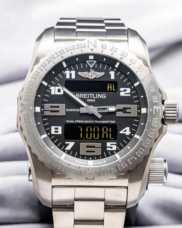 2025 Breitling Emergency 51MM Black Dial Titanium Bracelet (E76325BA/BC02)