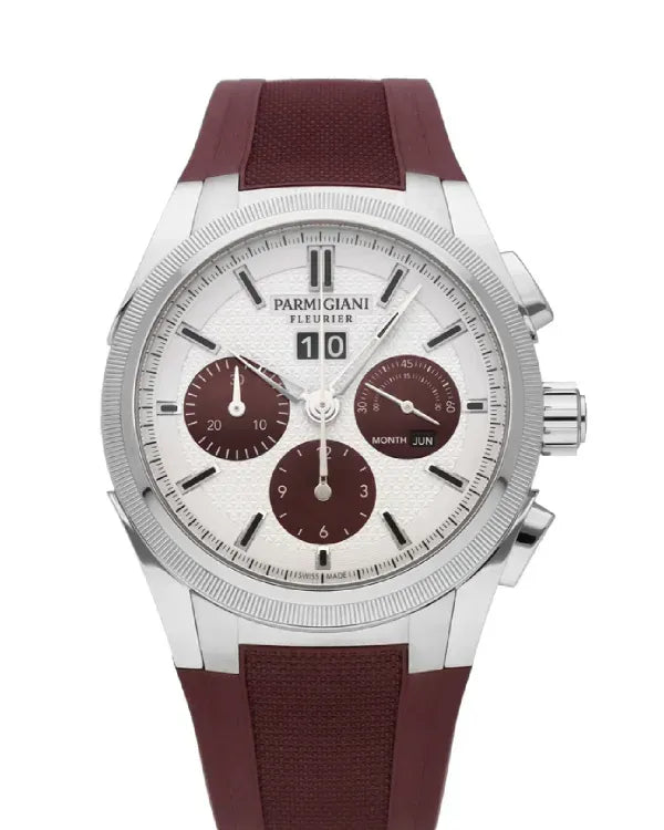 2026 Parmigiani Fleurier Tonda GT 42MM Silver Dial Rubber Strap (PFC906-1020002-400181)