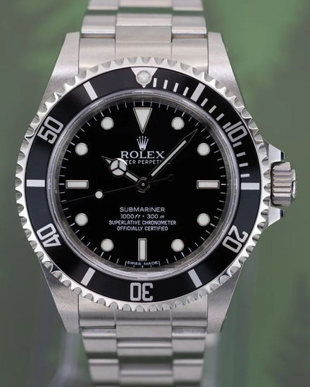 2011 Rolex Submariner No-Date "4-Liner" 40MM Black Dial Oyster Bracelet (14060M)
