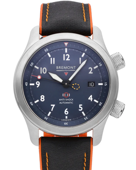 Bremont MB II 43MM Blue Dial Textile Strap (MBII-SS-BL-C-O-P-11R)