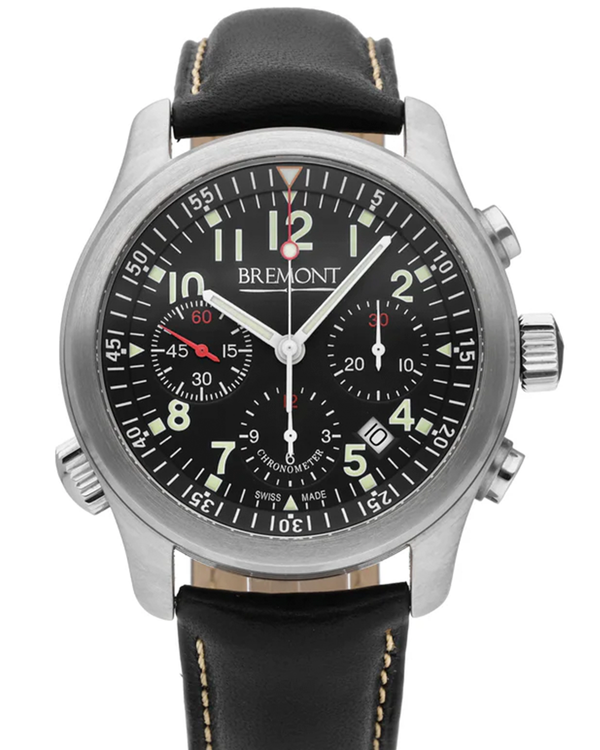 Bremont ALT1-P2 43MM Black Dial Leather Strap (ALT1-P-BK-S)