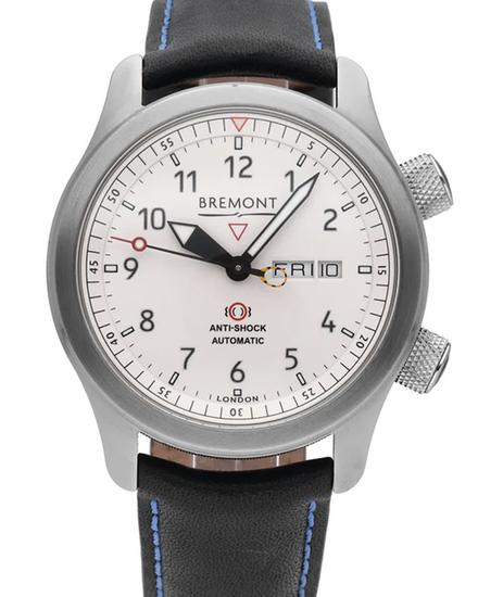 Bremont MB II 43MM White Dial Leather Strap (MBII-WH-BL-S)