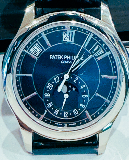 2022 Patek Philippe Annual Calendar 40MM Blue Dial Leather Strap (5205G-013)