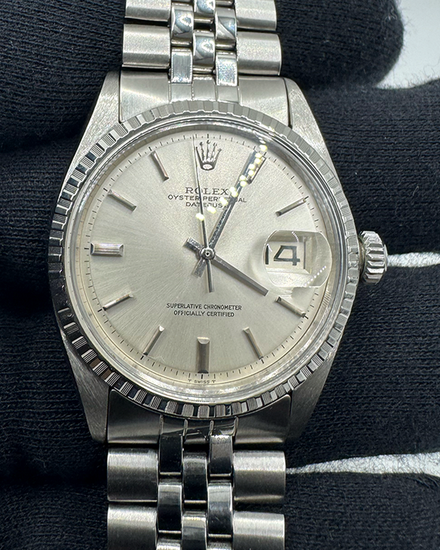 1971 Rolex Datejust 36MM Silver "Pie Pan" Dial Jubilee Bracelet (1603)