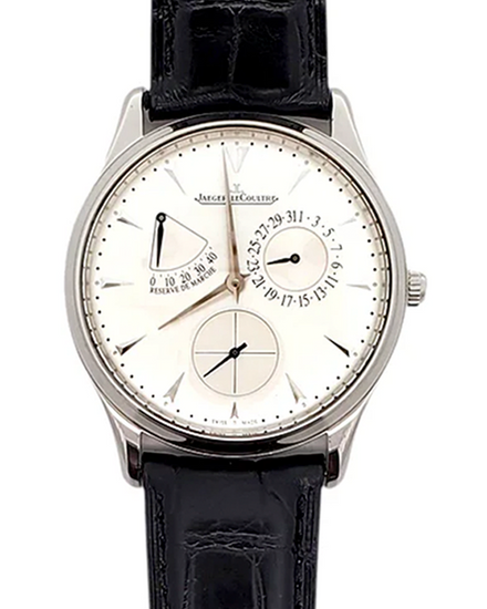 Jaeger-LeCoultre Master Ultra Thin Réserve de Marche 39MM Silver Dial Leather Strap (Q1378420)