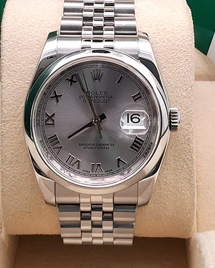 2017 Rolex Datejust 36MM Silver Dial Jubilee Bracelet (116200)