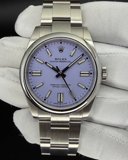 No Reserve - 2026 Rolex Oyster Perpetual 41MM Lavender Dial Oyster Bracelet (134300)