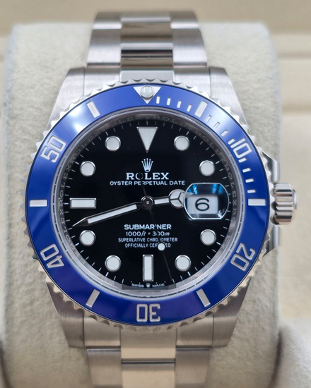 2022 Rolex Submariner Date "Cookie Monster" 41MM Black Dial White Gold Oyster Bracelet (126619LB)