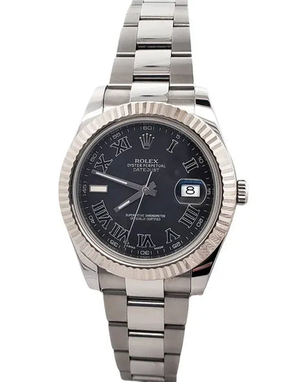 Rolex Datejust II 41MM Black Dial Oyster Bracelet (116334)