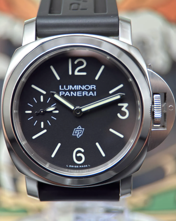 2021 Panerai Luminor Base Logo 44MM Black Dial Rubber Strap (PAM01084)