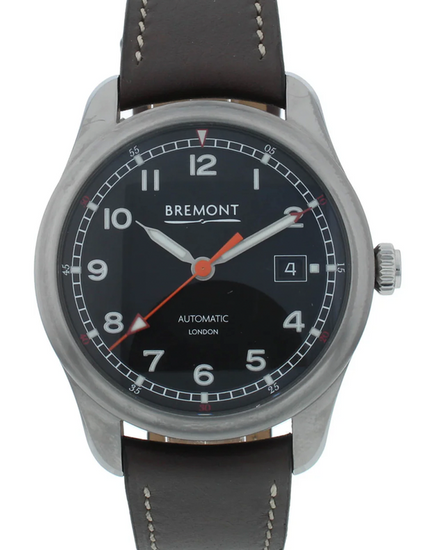 Bremont Airco Mach 1 40MM Black Dial Leather Strap (AIRCO-M1-BK-R-S)