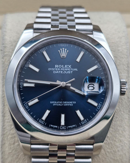 2018 Rolex Datejust 41MM Blue Dial Jubilee Bracelet (126300)