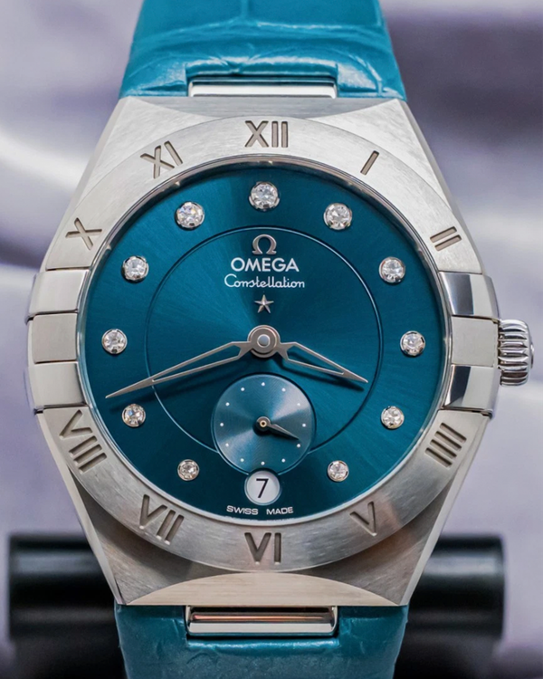 Omega Constellation 34MM Blue Dial Leather Strap (131.13.34.20.53.001)