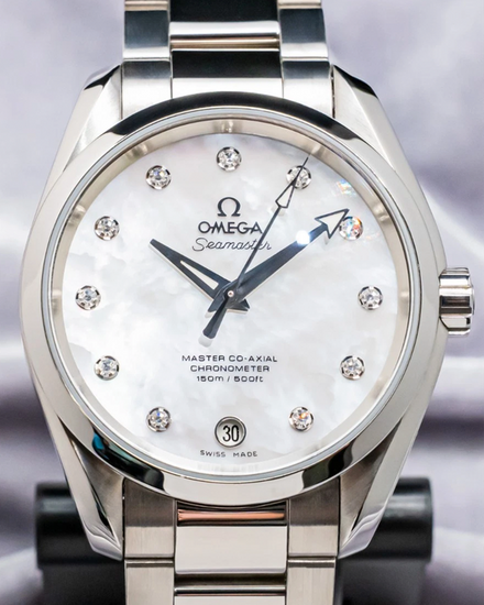 Omega Seamaster Aqua Terra 150M 38MM Mother of Pearl Dial Steel Bracelet (220.10.38.20.55.001)