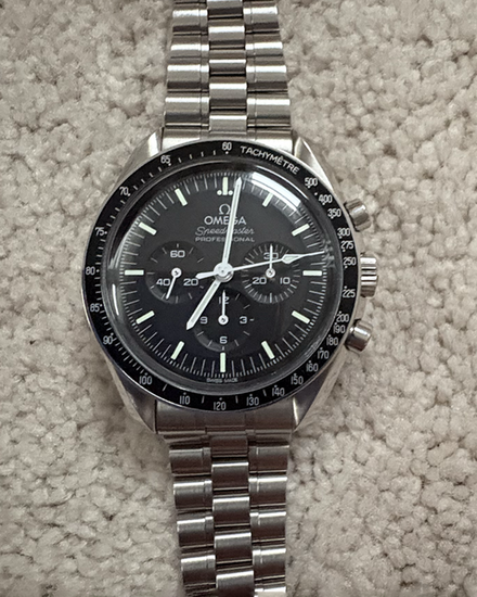 2024 Omega Speedmaster Professional Moonwatch 42MM Black Dial Steel Bracelet (310.30.42.50.01.001)