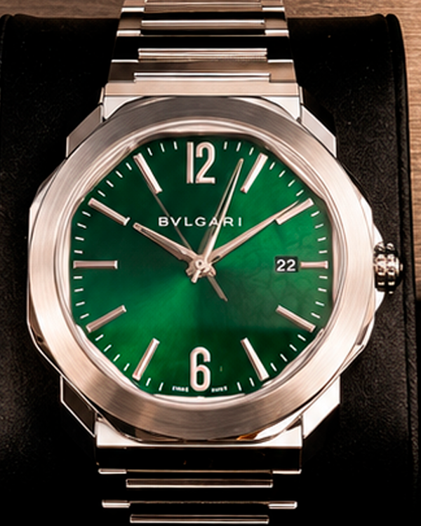 2022 Bvlgari Octo Roma 41MM Green Dial Steel Bracelet (102963)