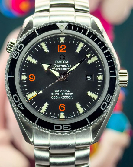 No Reserve - Omega Seamaster Planet Ocean 600M 45.5MM Black Dial Steel Bracelet (2200.51.00)