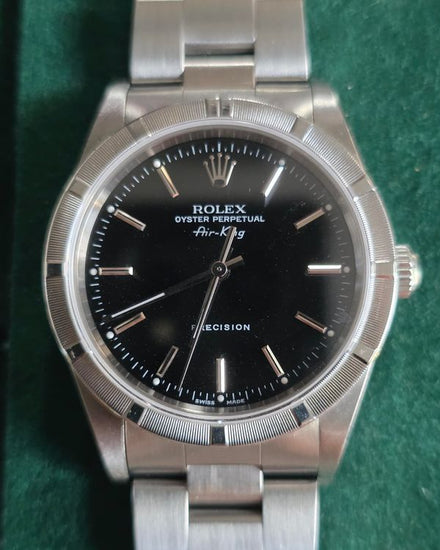 Rolex Air-King 34MM Black Dial Oyster Bracelet (14010)