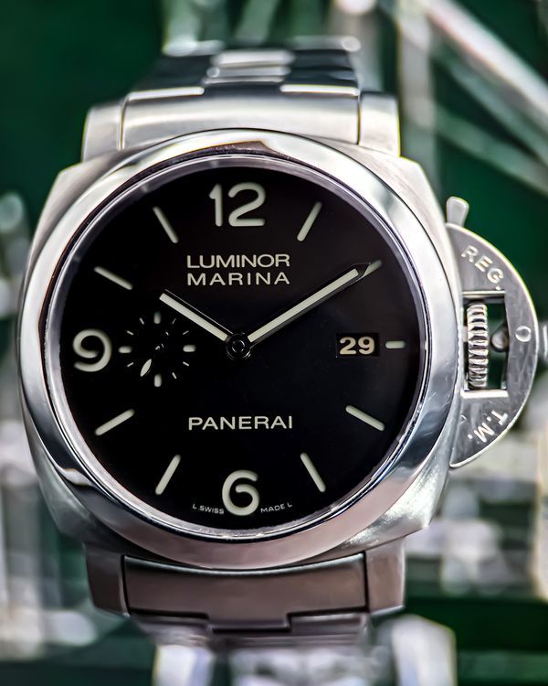 Panerai Luminor Marina 1950 3 Days 44MM Black Dial Steel Bracelet (PAM00328)