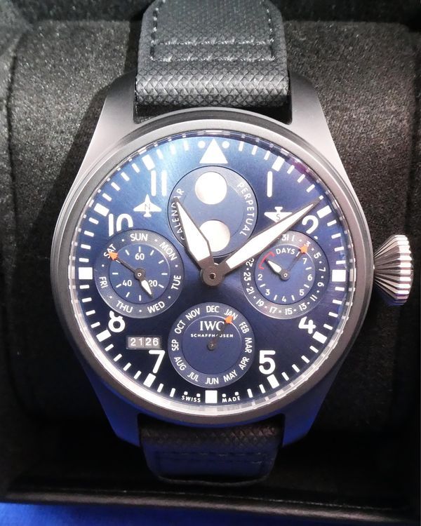 2021 IWC Schaffhausen Pilot Rodeo Drive 46.5MM Blue Dial Textile Strap (IW503001)