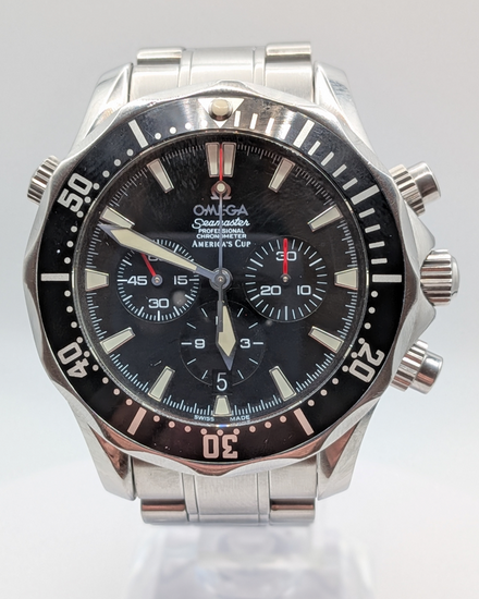 Omega Seamaster Diver 300M Chronograph 41.5MM Black Dial Steel Bracelet (2594.50)