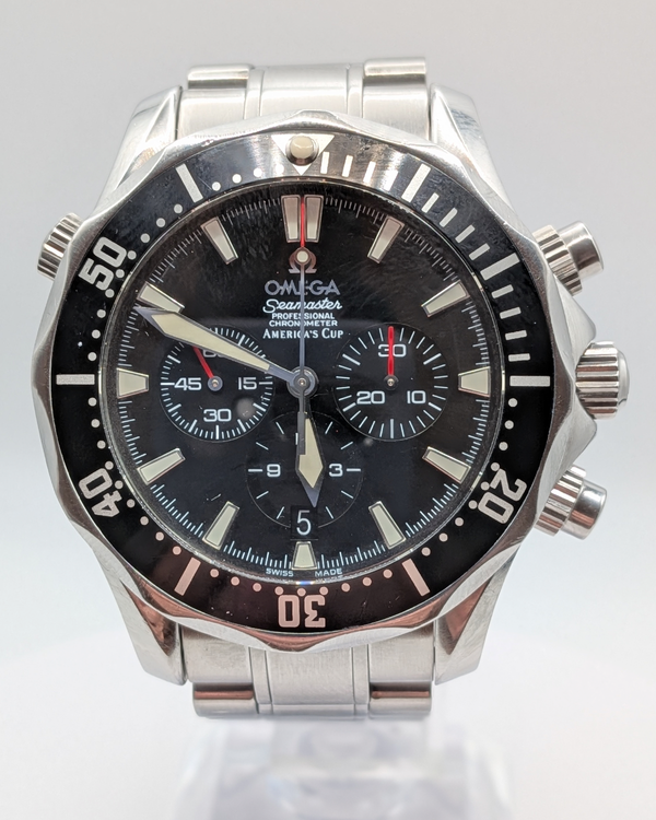 Omega Seamaster Diver 300M Chronograph 41.5MM Black Dial Steel Bracelet (2594.50)