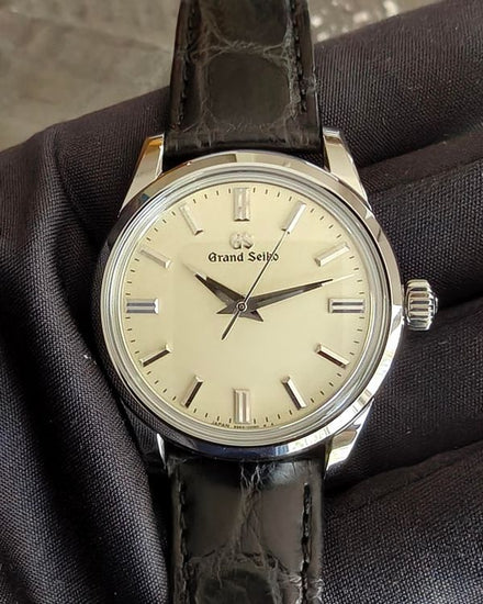 2026 Grand Seiko Elegance Collection 37.3MM Off-White Dial Leather Strap (SBGW301)