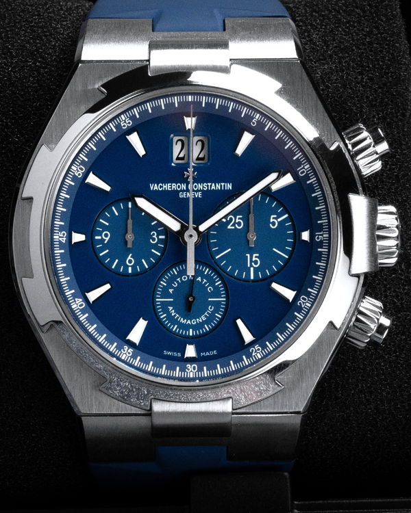 2014 Vacheron Constantin Overseas Chronograph 42MM Blue Dial Rubber Strap (49150/000A-9745)