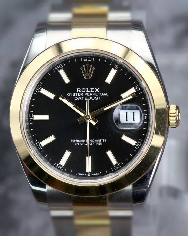 2026 Rolex Datejust 41MM Black Dial Two-Tone Oyster Bracelet (126303)