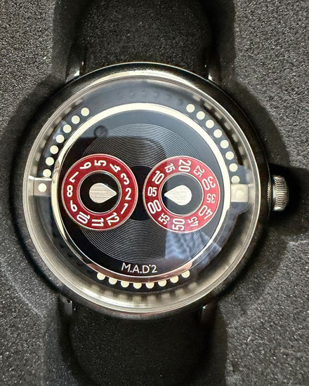 2026 MB&F MAD Edition 2 "Eric Giroud" L.E. 42MM Black Dial Leather Strap (M.A.D 2 R&B)