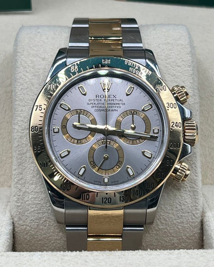 2013 Rolex Cosmograph Daytona 40MM Silver Dial Two-Tone Oyster Bracelet (116523)